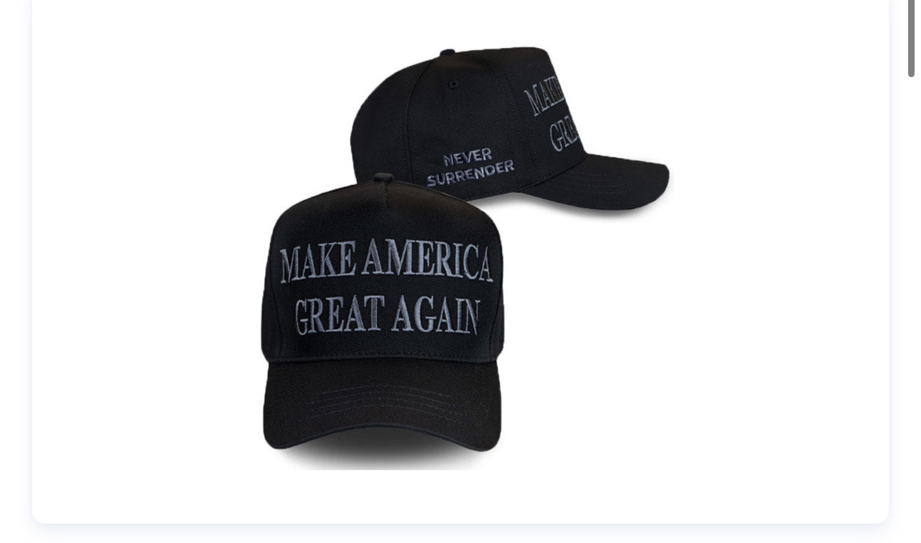 Black MAGA Hat